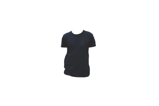 Black skull triangle tee by hide and sheep
